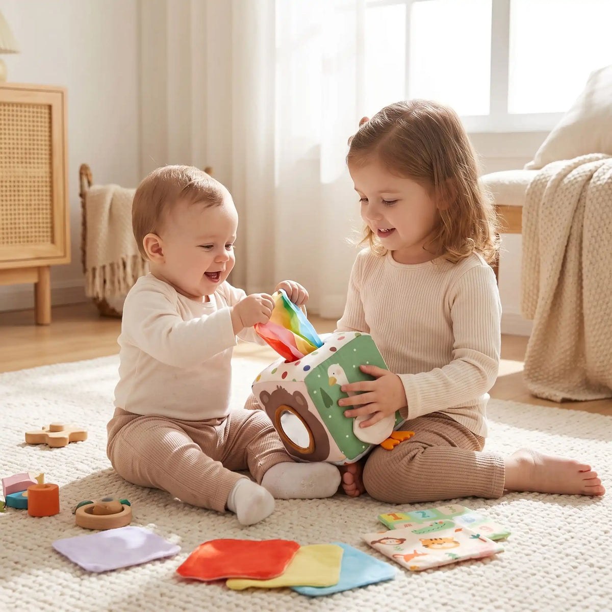 Cube d'activite bebe | Eveil Sensoriel